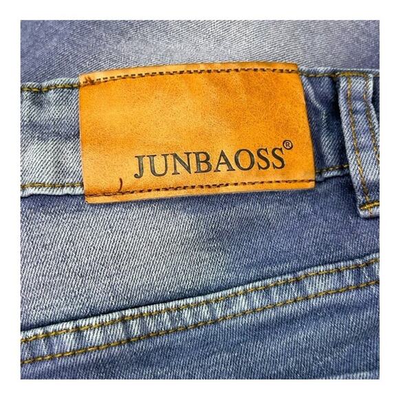 Junbaoss Purple Ombré Distressed Skinny Jeans Size 34 - Picture 10 of 13